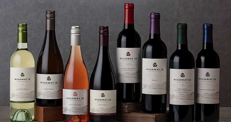 Highway 12 wines family shot