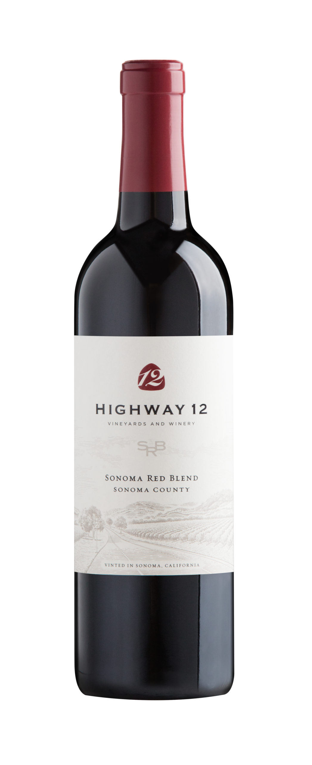 Highway 12 Sonoma Red blend bottle Shot