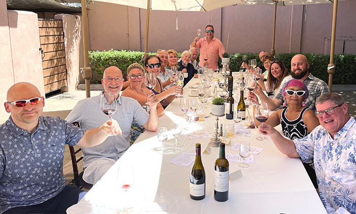 Group shot from June Lunch Club at Sonoma Mission Inn