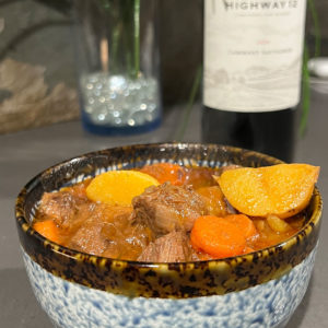Photo of Beef Stew and Highway 12 Cabernet Sauvignon