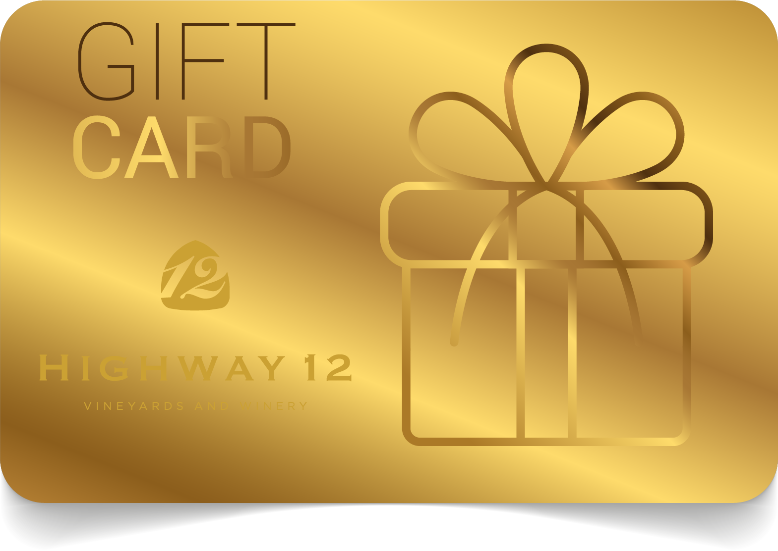 Highway 12 Gift Card Photo