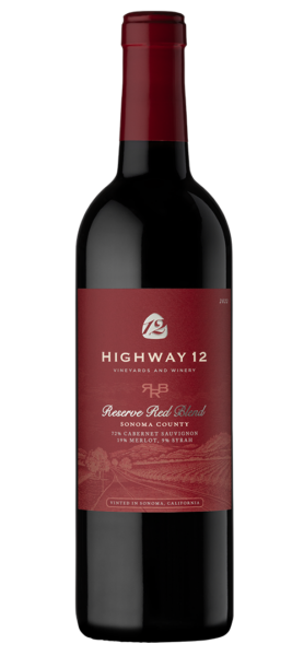 bottle of reserve red blend