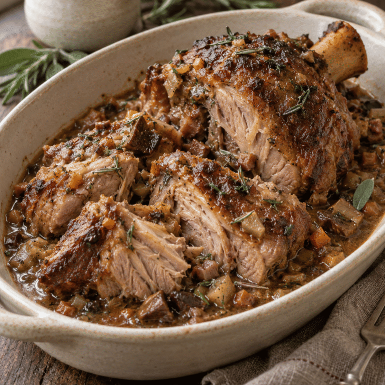 braised pork shanks